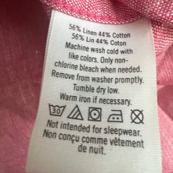 Janie and Jack Boys Linen-Cotton Shirt Red NWT size 12-18 month - Picture 4 of 5